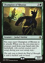 Glossy Finish Amonkhet Champion of Rhonas ( #159 )