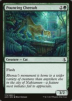 Glossy Finish Amonkhet Pouncing Cheetah ( #179 )