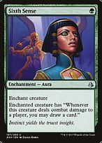 Glossy Finish Amonkhet Sixth Sense ( #187 )