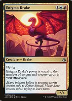 Glossy Finish Amonkhet Enigma Drake ( #198 )