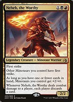 Glossy Finish Amonkhet Neheb, the Worthy ( #203 )