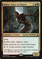 Glossy Finish Amonkhet Samut, Voice of Dissent ( #205 )