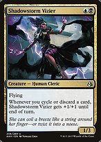 Glossy Finish Amonkhet Shadowstorm Vizier ( #206 )