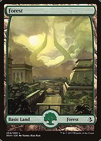 Glossy Finish Amonkhet Forest ( #254 )