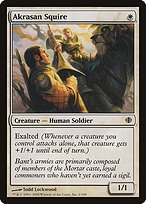 Matte Finish Shards of Alara Akrasan Squire ( #1 )