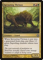 Matte Finish Shards of Alara Sprouting Thrinax ( #197 )