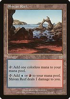 Matte Finish Apocalypse Shivan Reef ( #142 )