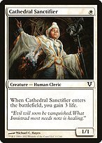 Matte Finish Avacyn Restored Cathedral Sanctifier ( #11 )