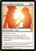 Matte Finish Avacyn Restored Commander's Authority ( #13 )