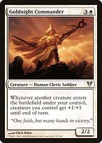 Matte Finish Avacyn Restored Goldnight Commander ( #22 )