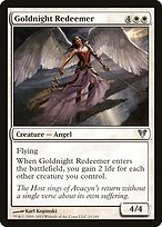 Matte Finish Avacyn Restored Goldnight Redeemer ( #23 )