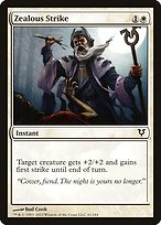 Matte Finish Avacyn Restored Zealous Strike ( #41 )