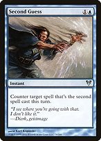 Matte Finish Avacyn Restored Second Guess ( #74 )