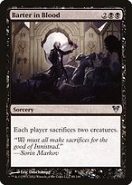 Matte Finish Avacyn Restored Barter in Blood ( #85 )