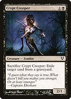 Matte Finish Avacyn Restored Crypt Creeper ( #91 )