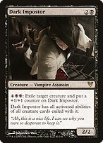 Matte Finish Avacyn Restored Dark Impostor ( #92 )