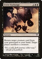 Matte Finish Avacyn Restored Grave Exchange ( #105 )