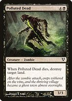 Matte Finish Avacyn Restored Polluted Dead ( #116 )