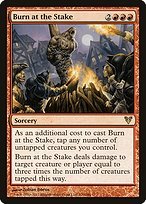 Matte Finish Avacyn Restored Burn at the Stake ( #130 )