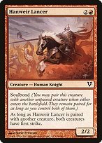 Matte Finish Avacyn Restored Hanweir Lancer ( #138 )