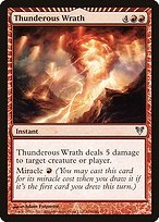 Matte Finish Avacyn Restored Thunderous Wrath ( #160 )