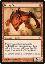 Matte Finish Avacyn Restored Vexing Devil ( #164 )
