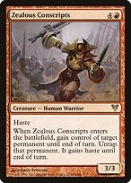 Matte Finish Avacyn Restored Zealous Conscripts ( #166 )