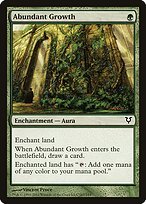 Matte Finish Avacyn Restored Abundant Growth ( #167 )