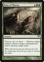 Matte Finish Avacyn Restored Rain of Thorns ( #190 )