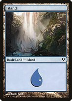 Matte Finish Avacyn Restored Island ( #233 )