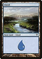 Matte Finish Avacyn Restored Island ( #235 )