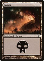 Matte Finish Avacyn Restored Swamp ( #237 )