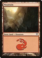 Matte Finish Avacyn Restored Mountain ( #239 )