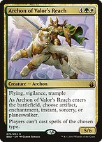 Glossy Finish Battlebond Archon of Valor's Reach ( #74 )