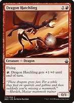 Glossy Finish Battlebond Dragon Hatchling ( #173 )