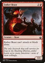 Glossy Finish Battlebond Ember Beast ( #175 )