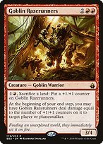 Glossy Finish Battlebond Goblin Razerunners ( #179 )