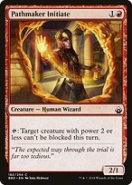 Glossy Finish Battlebond Pathmaker Initiate ( #182 )