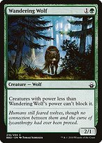 Glossy Finish Battlebond Wandering Wolf ( #216 )
