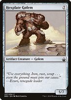 Glossy Finish Battlebond Hexplate Golem ( #237 )