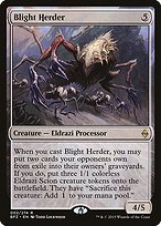 Glossy Finish Battle for Zendikar Blight Herder ( #2 )