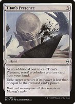 Glossy Finish Battle for Zendikar Titan's Presence ( #14 )