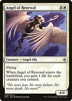 Glossy Finish Battle for Zendikar Angel of Renewal ( #18 )