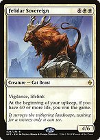 Glossy Finish Battle for Zendikar Felidar Sovereign ( #26 )