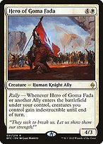 Glossy Finish Battle for Zendikar Hero of Goma Fada ( #31 )