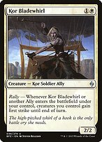 Glossy Finish Battle for Zendikar Kor Bladewhirl ( #34 )