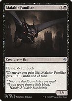 Glossy Finish Battle for Zendikar Malakir Familiar ( #116 )
