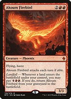 Glossy Finish Battle for Zendikar Akoum Firebird ( #138 )
