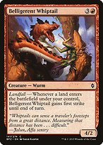 Glossy Finish Battle for Zendikar Belligerent Whiptail ( #141 )