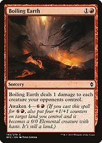 Glossy Finish Battle for Zendikar Boiling Earth ( #142 )